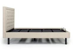 Duo Linen Adjustable Foundation Bed In Natural, Queen