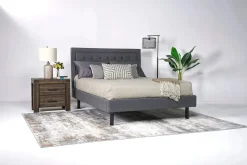 Duo Linen Adjustable Foundation Bed In Natural, Queen