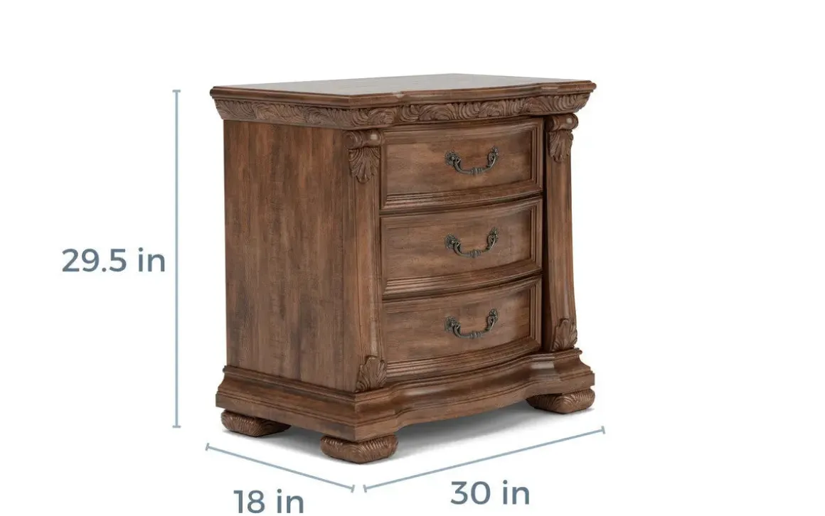 Durango 3 Drawer Nightstand In Willadeene