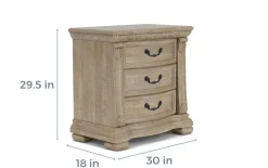 Durango 3 Drawer Nightstand In Willadeene