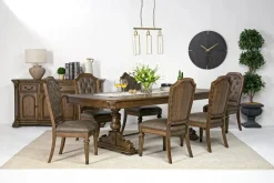 Durango Dining Table & 6 Chairs In Fawn
