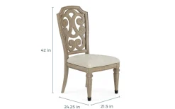 Durango Dining Table & 4 Side Chairs In Fawn