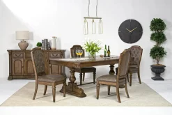 Durango Dining Table & 4 Side Chairs In Fawn
