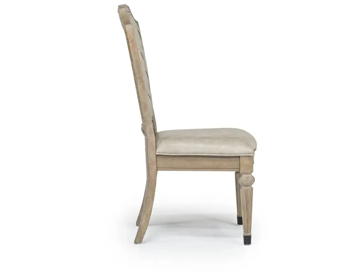 Durango Side Chair In Fawn, Upholstered