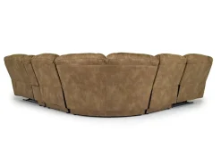 Dusty 6 Piece Reclining Sectional In Bonanza Silt