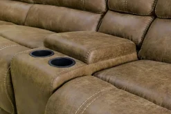 Dusty 6 Piece Reclining Sectional In Bonanza Silt