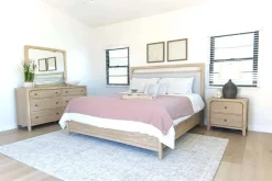 Easton Upholstered Bed In Natural, Ca King