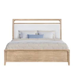 Easton Upholstered Storage Bed In Natural, Ca King