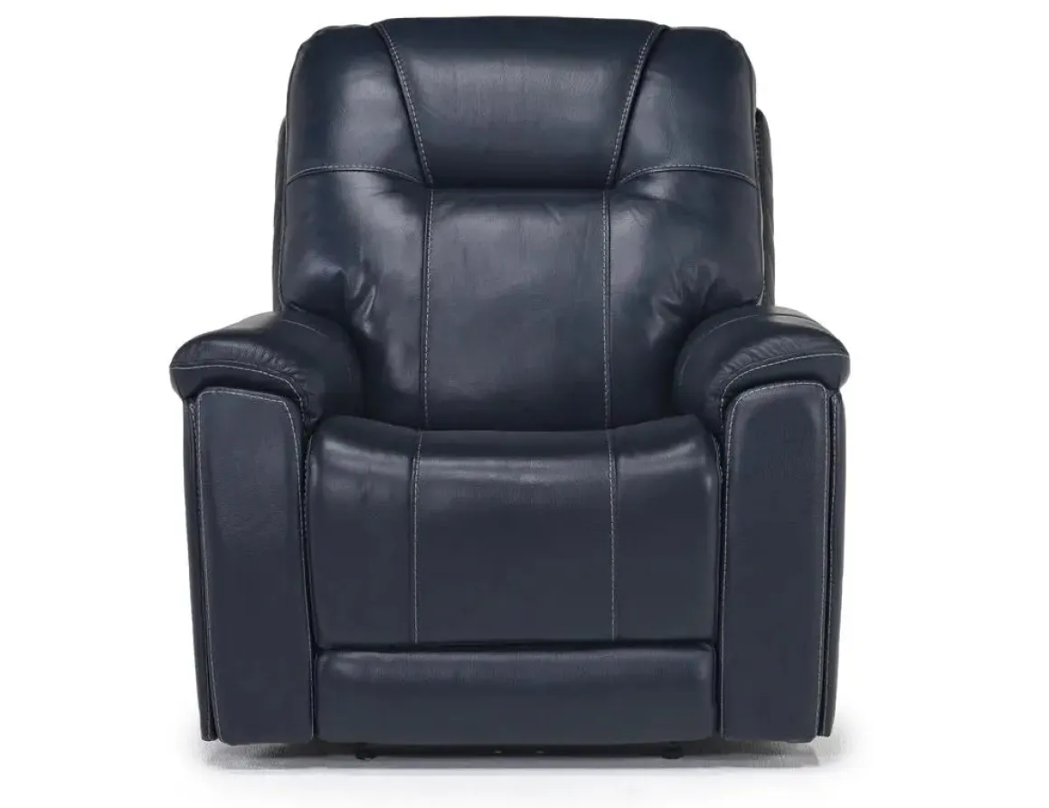 Echo 3 Power Recliner In Rainier Storm Leather