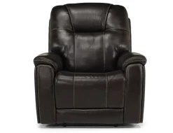 Echo 3 Power Recliner In Rainier Storm Leather