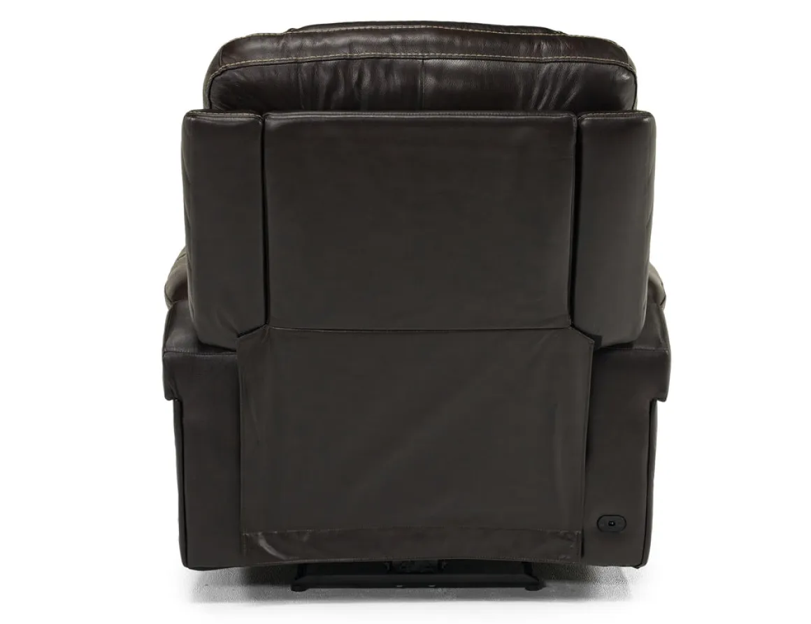 Echo 3 Power Theater Recliner W/ Immersive Sound In Rainier Walnut Leather