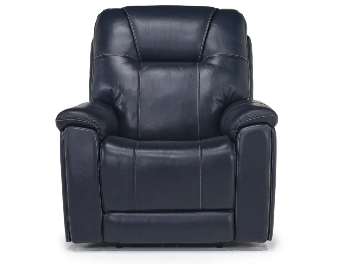 Echo 3 Power Theater Recliner W/ Immersive Sound In Rainier Walnut Leather