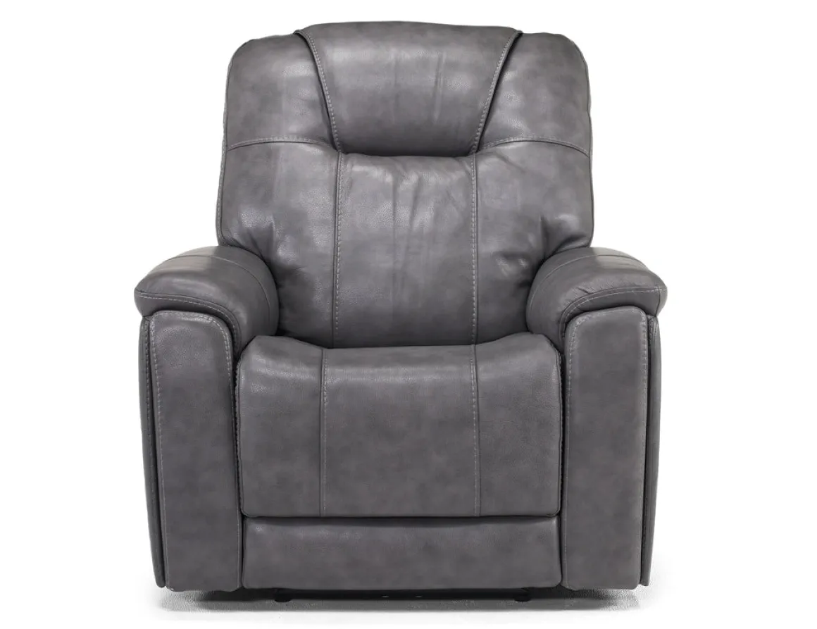 Echo 3 Power Theater Recliner W/ Immersive Sound In Rainier Walnut Leather