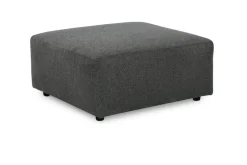Edenfield Oversized Ottoman In Charcoal