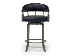 Edy Counter Height Stool In Mineral & Black, Swivel