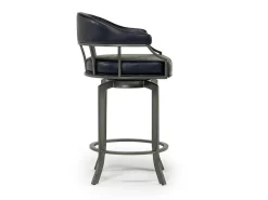 Edy Counter Height Stool In Mineral & Black, Swivel