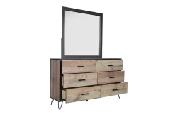 Elk River Mirror In Brown