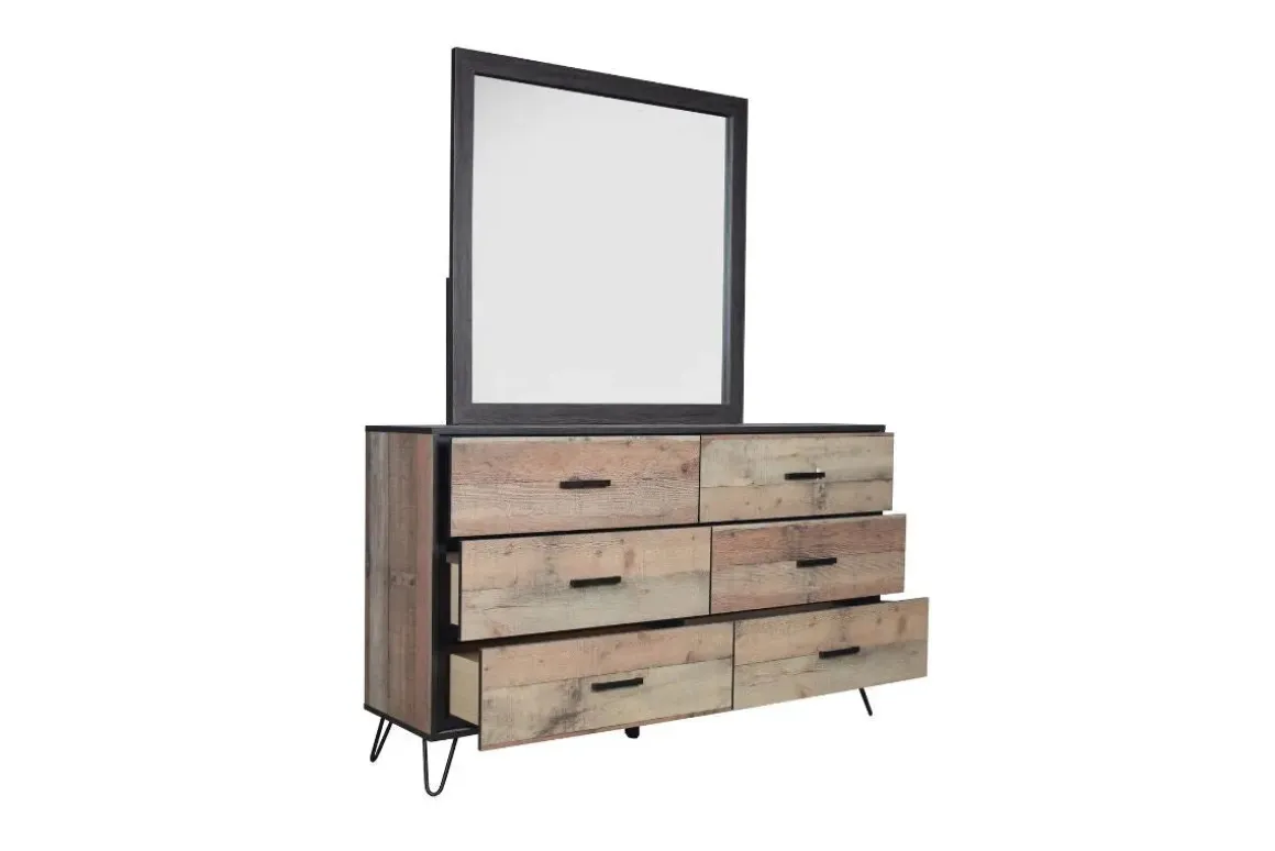 Elk River Mirror In Brown