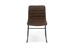 Ella Side Chair In Slate Leather