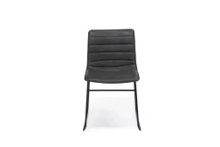 Ella Side Chair In Slate Leather