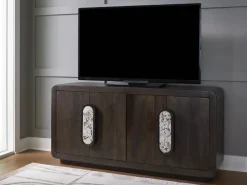 Elliston Media Console In Espresso Brown