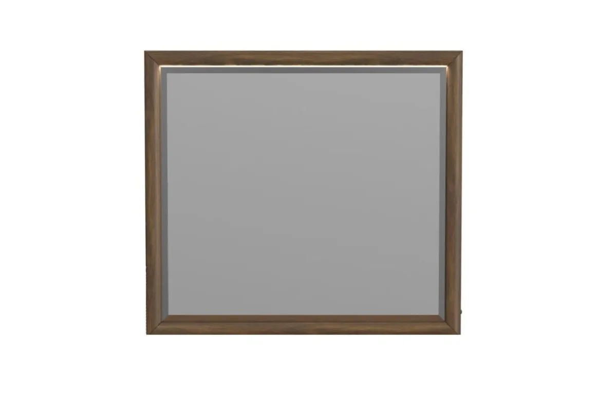 Elm Mirror In Brown