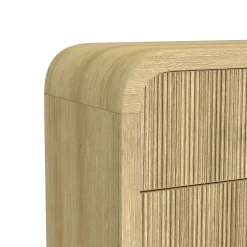 Emberly 2 Drawer Nightstand In Black