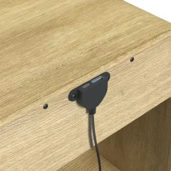 Emberly 2 Drawer Nightstand In Black