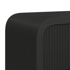 Emberly 2 Drawer Nightstand In Black