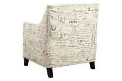 Emery Accent Chair In French Script
