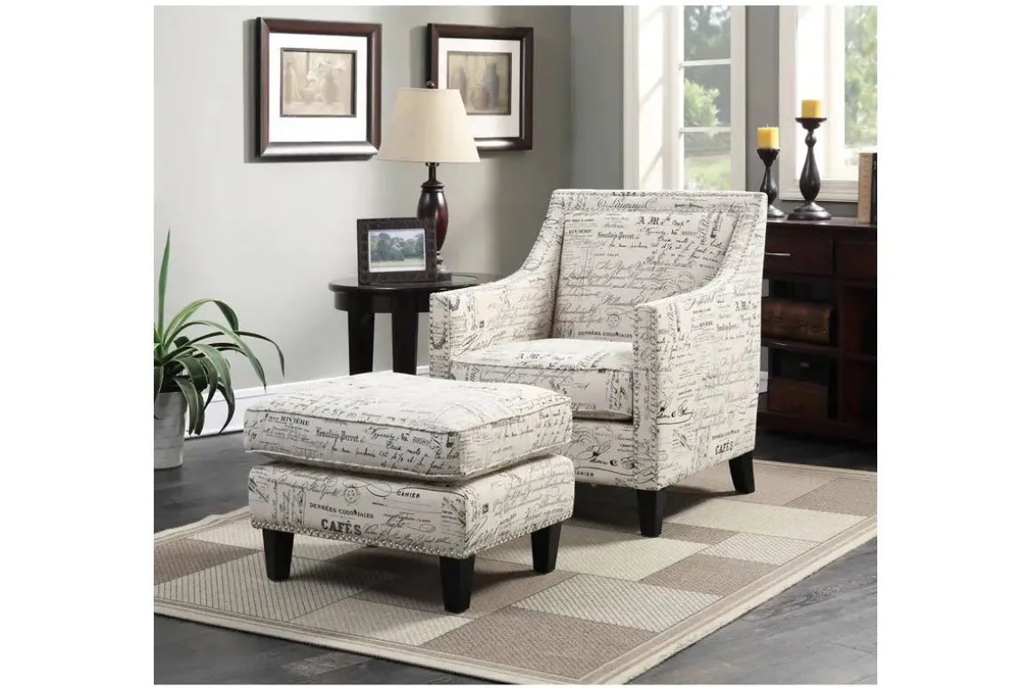 Emery Ottoman In French Script