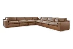 Emillia 7 Piece Sectional In Caramel