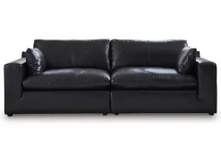 Emillia Sofa & Loveseat In Black