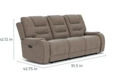Estilo 2 Power Sofa In Canyon Gray