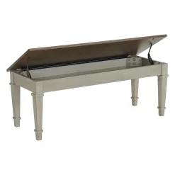 Farmington Dining Bench In Medium Brown/Washed Stone