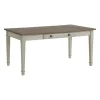 Farmington Dining Table In Medium Brown/Washed Stone