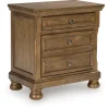 Feddinger Nightstand In Medium Brown