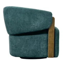 Finley Swivel Chair In Rust