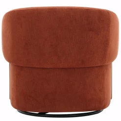Finley Swivel Chair In Rust