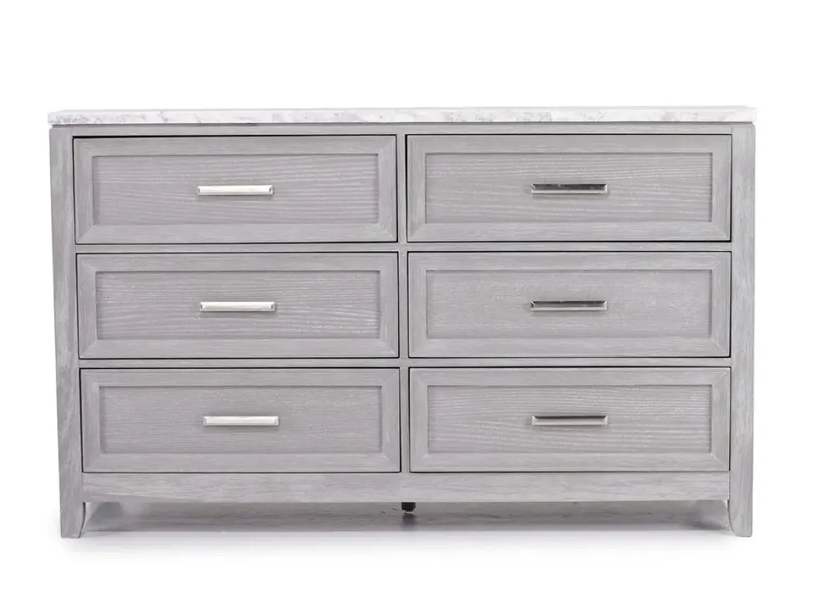 Fiona Dresser In Mist Gray