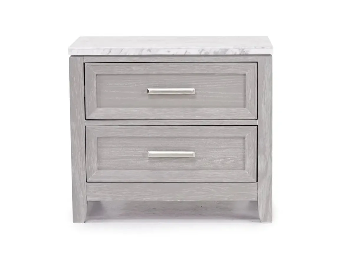 Fiona Nightstand In Mist Gray