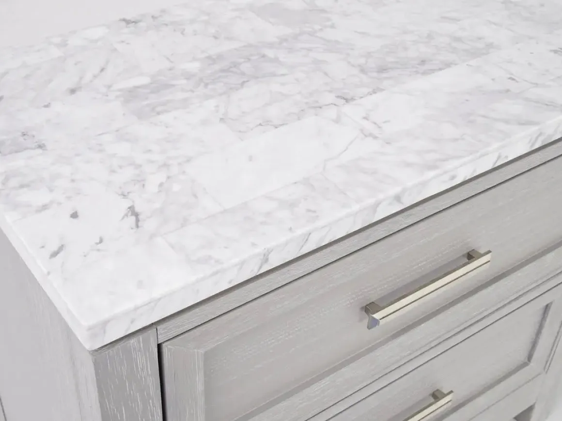 Fiona Nightstand In Mist Gray