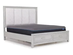 Fiona Storage Bed In Mist Gray, Queen