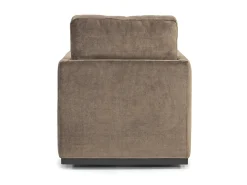 Flax Swivel Chair In Coffee Leather