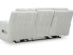 Forest Lake 2 Power Sofa W/ Drop Down Table In Alloy