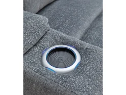 Forest Lake 2 Power Sofa W/ Drop Down Table In Alloy