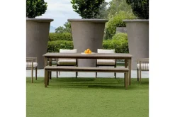 Forsyth Outdoor Dining Table In Brown
