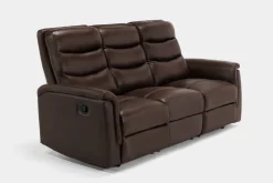 Forte Reclining Sofa In Dark Brown