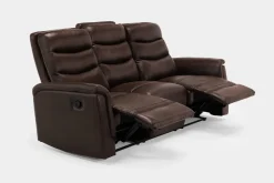 Forte Reclining Sofa In Dark Brown
