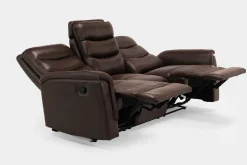 Forte Reclining Sofa In Dark Brown